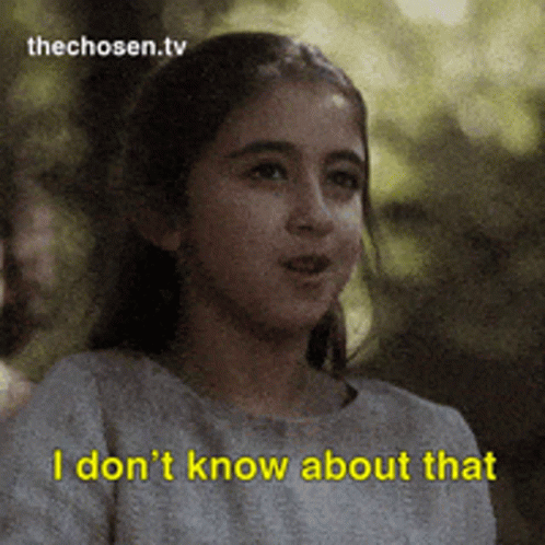 I Dont Know About That The Chosen GIF - I Dont Know About That The Chosen The Chosen Tv GIFs