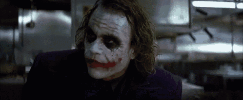 Joker Heath Ledger GIF - Joker Heath Ledger Balls Drop Off GIFs