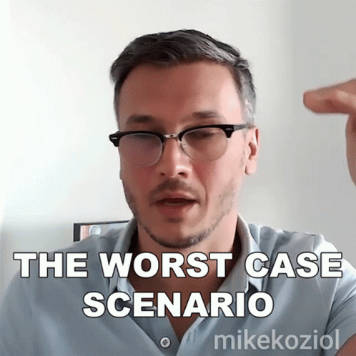 The Worst Case Scenario Mike Koziol GIF - The Worst Case Scenario Mike Koziol Biznessrebel GIFs