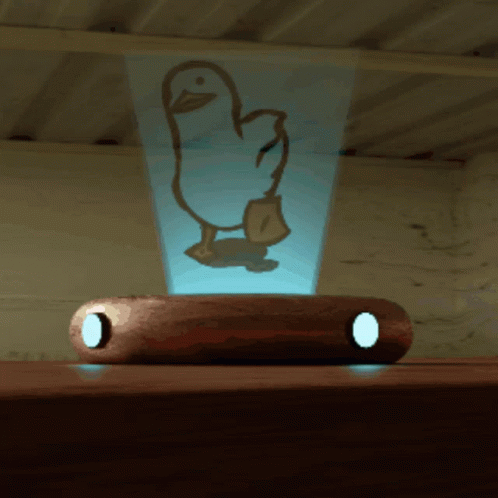 Duck Hologram GIF - Duck Hologram Walking GIFs
