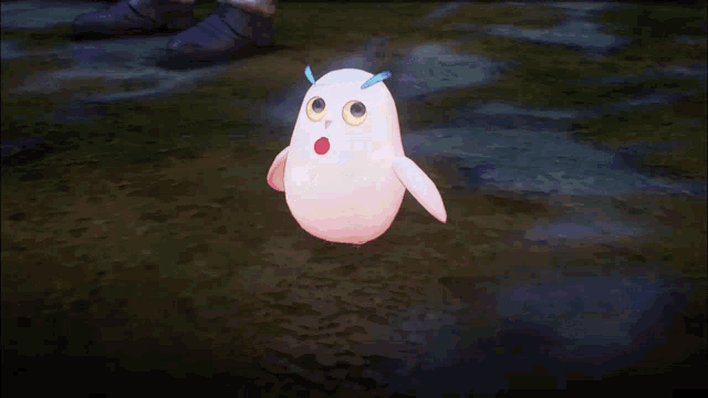 a cartoon owl with a surprised expression on its face