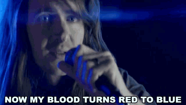 Now My Blood Turns Red Derek Sanders GIF - Now My Blood Turns Red Derek Sanders Alex Garcia GIFs