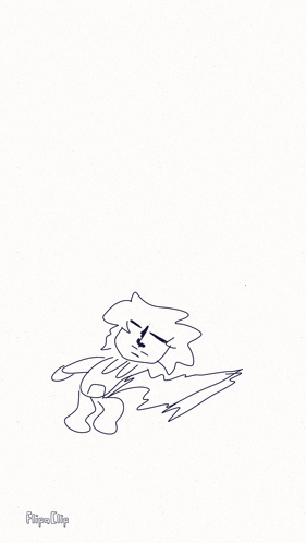 a black and white drawing of a person and a ghost with flipaclip written at the bottom
