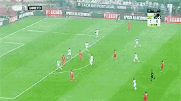 a soccer game is being played on a field with a scoreboard that says directo