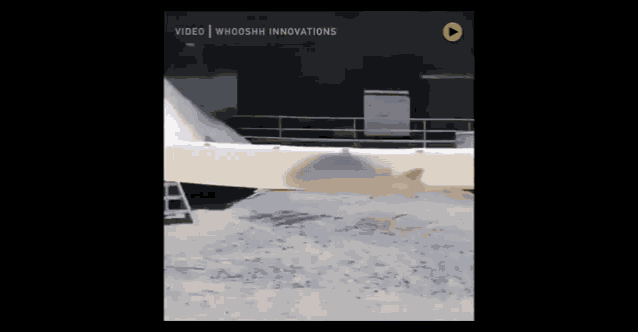 a video shows a tent being built by a company called innovation