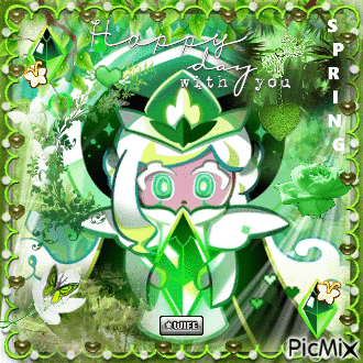 a picture of a cookie with the words happy day with you written on it