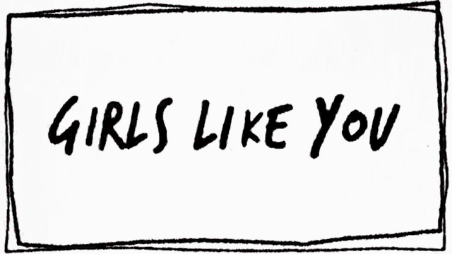 a colorful sign that says girls like you on a white background