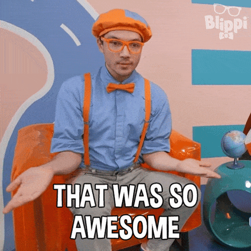 That Was So Awesome Blippi GIF - That Was So Awesome Blippi Blippi Wonders Educational Cartoons For Kids GIFs