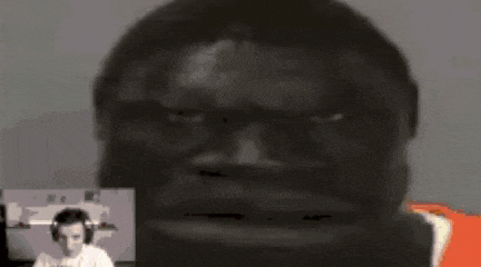 a shrek face is surrounded by a red circle