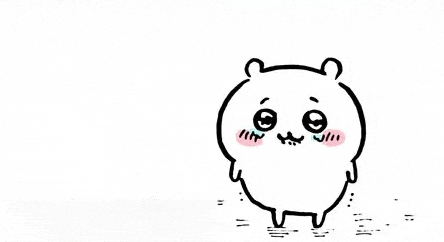 a black and white drawing of a hamster with a pink cheek and a big belly .