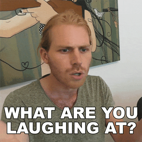 What Are You Laughing At Matthias Krenz GIF - What Are You Laughing At Matthias Krenz Radical Living GIFs