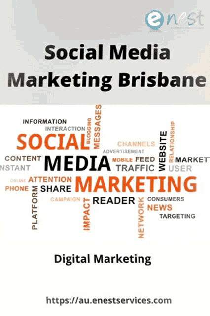 a poster that says social media marketing brisbane digital marketing