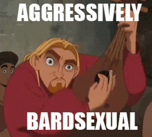 Bard Aggressively Bardsexual GIF - Bard Aggressively Bardsexual Miguel GIFs