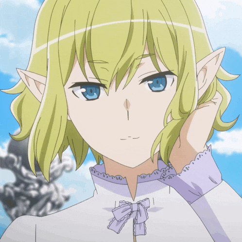 a girl with blonde hair and blue eyes is wearing a white dress