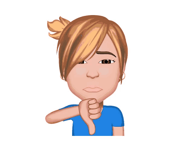a cartoon drawing of a woman with her hand on her face