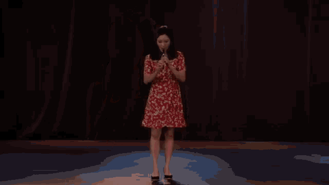 Working The Recorder GIF - Jessica Fresh Off The Boat Recorder GIFs
