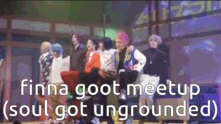 finna goot meetup soul got ungrounded is written above a group of people on a stage