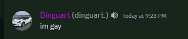 a black background with a picture of a car and the words dinguart ( dinguart ) today at 9:23 pm