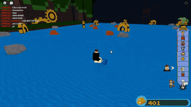 a screenshot of a video game with the number 401 on it