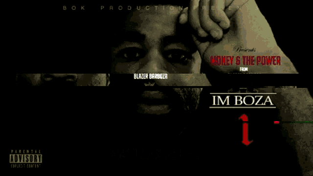a poster for im boza 's money and the power album