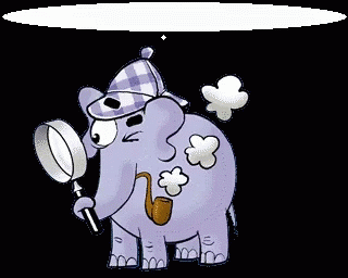 Je Suis En Train De Chercher GIF - Elephant Investigator Searching GIFs