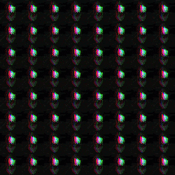 a seamless pattern of colorful images of a man