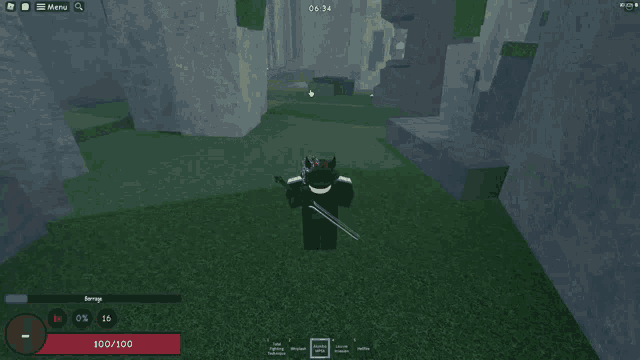 a screenshot of a video game shows a person holding a sword and the time 4:33