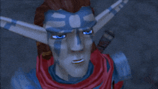 a video game character says " i guess you guys are in " while holding a sword