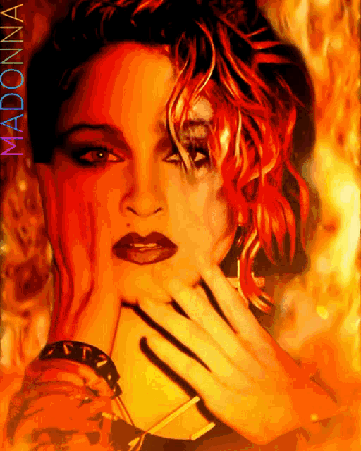 Madonna Fire GIF - Madonna Fire Music GIFs