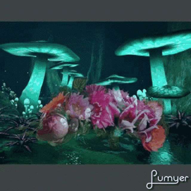 Background Animated Mushrooms GIF - Background Animated Mushrooms Animated Flowers GIFs