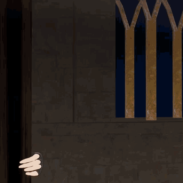 a girl with a bat earring looks out a window
