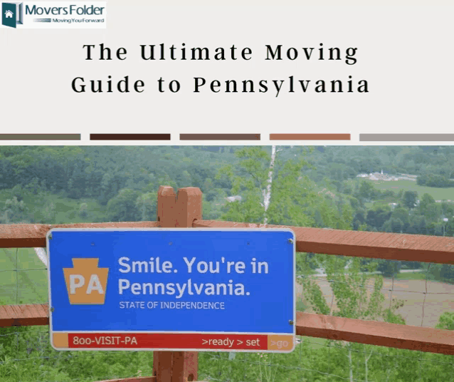 a sign that says smile you 're in pennsylvania is on a fence