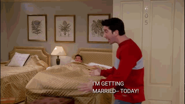 Ross Friends GIF - Ross Friends Getting Married Today GIFs