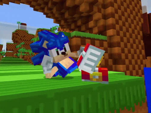 Sonic Minecraft GIF - Sonic Minecraft Impatient GIFs