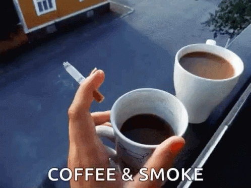 Coffee Morning GIF - Coffee Morning Cigar GIFs