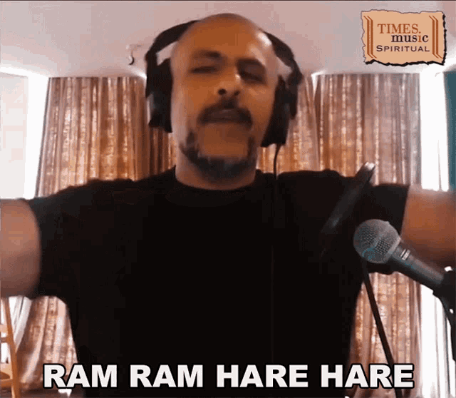 Ram Ram Hare Hare Vishal GIF - Ram Ram Hare Hare Vishal Times Music GIFs