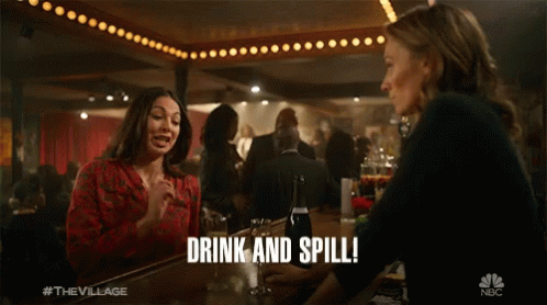 Drink And Spill Inviting GIF - Drink And Spill Inviting Excited GIFs