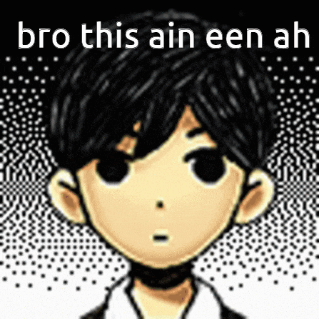 a picture of a boy with the words bro this ain een ah written on it