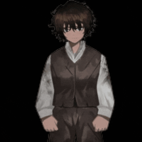 a pixel art of a man in a suit with a picture of him on it