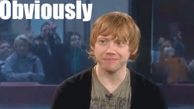 Ron Gets It GIF - Obviously Ron Weasley Rupert Grint GIFs