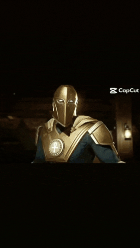 a man in a cape is standing in front of a light that says dip