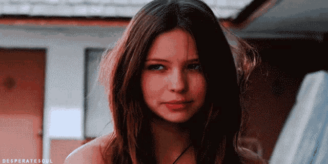 a pixelated image of a woman with the words desperate soul written below her