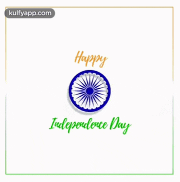 a happy independence day greeting card with a picture of the indian flag