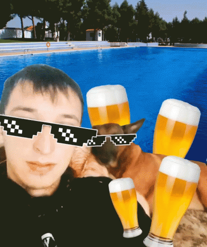 Deal With It Beer GIF - Deal With It Beer Shades GIFs