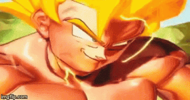 a close up of a cartoon character 's face with a lightning bolt coming out of it .