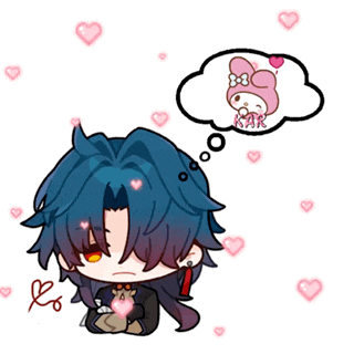 a drawing of a boy with a speech bubble that says my melody