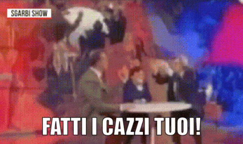 Sgarbi Vittorio Sgarbi Fatti I Cazzi Tuoi Fatti I Fatti Tuoi Fatti Gli Affari Tuoi GIF - None Of Your Business Fatti I Cazzi Tuoi Non Sono Problemi Tuoi GIFs