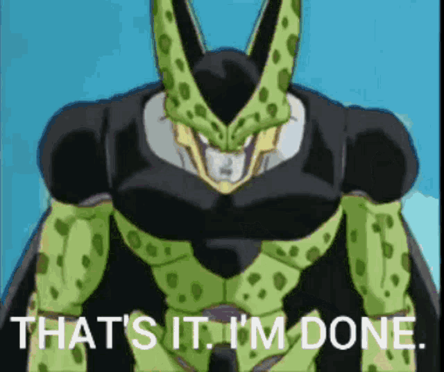 Perfect Cell Mad GIF - Perfect Cell Mad Dragon Ball Z GIFs