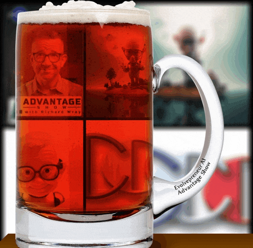 a mug with a picture of richard wray on it