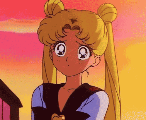 a cartoon of a girl with blonde hair and a heart on her chest